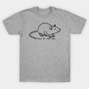 Year of the Rat Outline T-Shirt